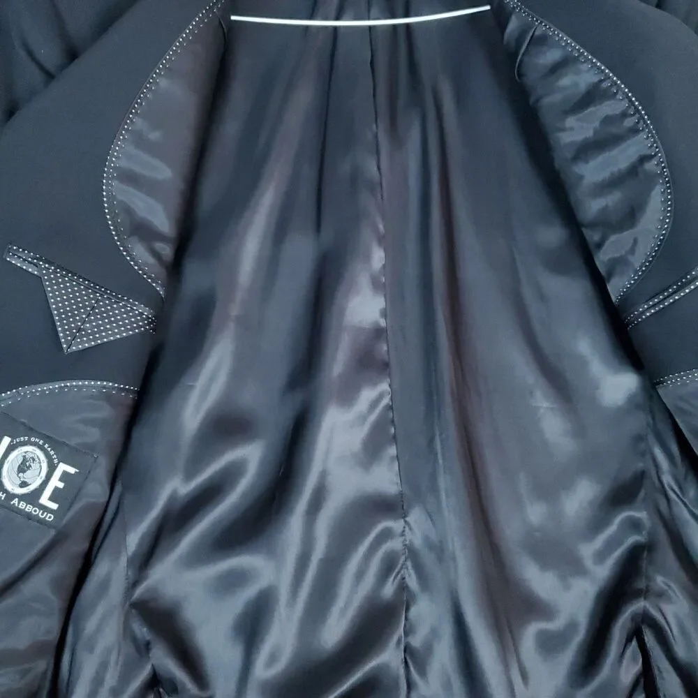 JOE Joseph Abboud Wool Black Dual Vent Blazer Sport Jacket 46R Wool - Picture 8 of 15